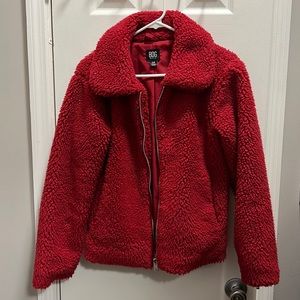Red Teddy Coat (BDG)
